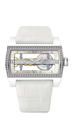 Corum Ti-Bridge Lady Diamonds White Ceramic and Steel watch REF: 007.129.52/0009 0000 Review